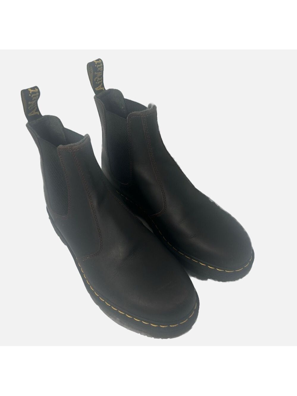 NEW Dr. Martens Men's 2976 Brown Chelsea Boots Wintergrip Sole 12M US Grunge
